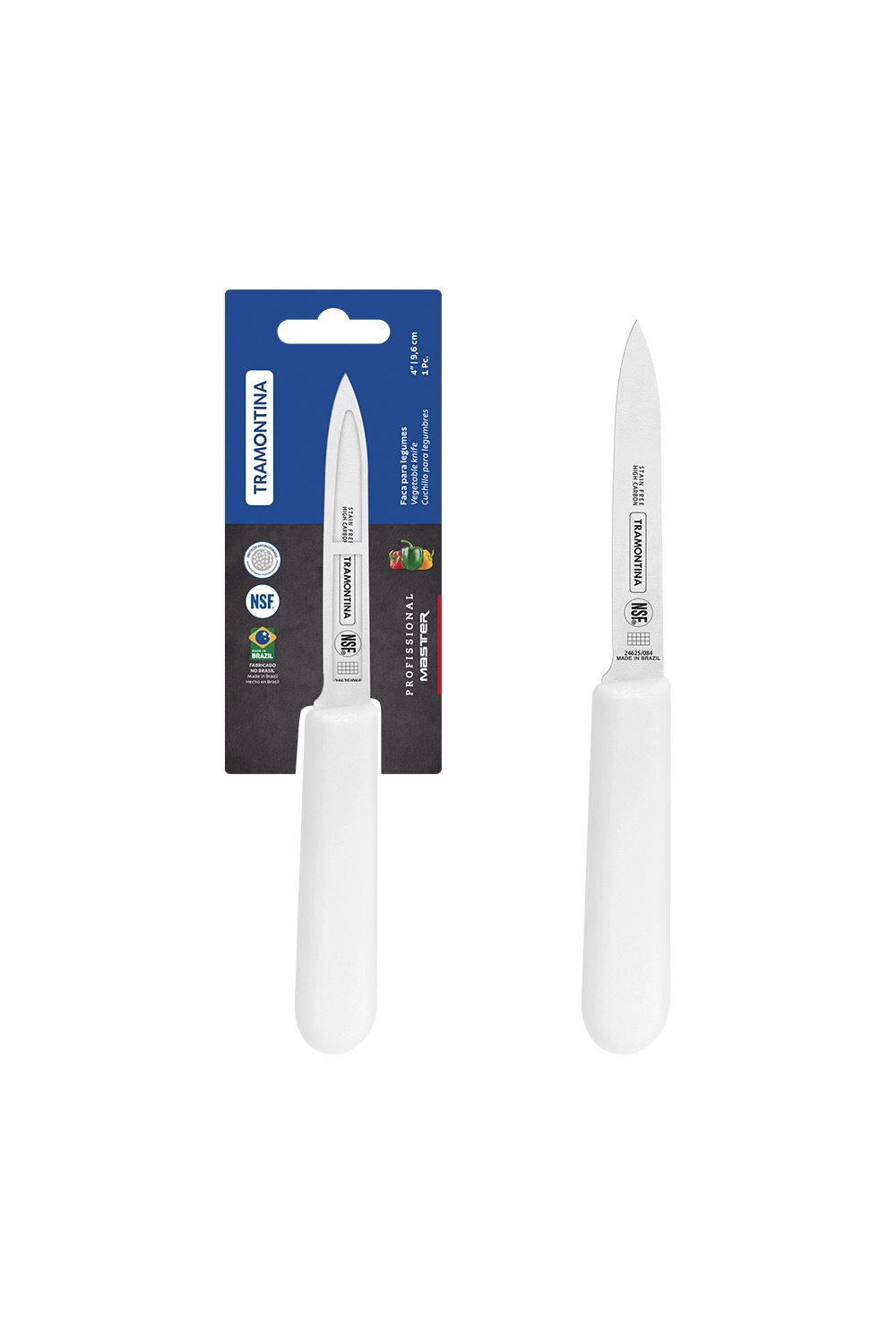 [KDTRAM00052] CUCHILLO MONDADOR  4" PROFESIONAL BLANCO  24625/184