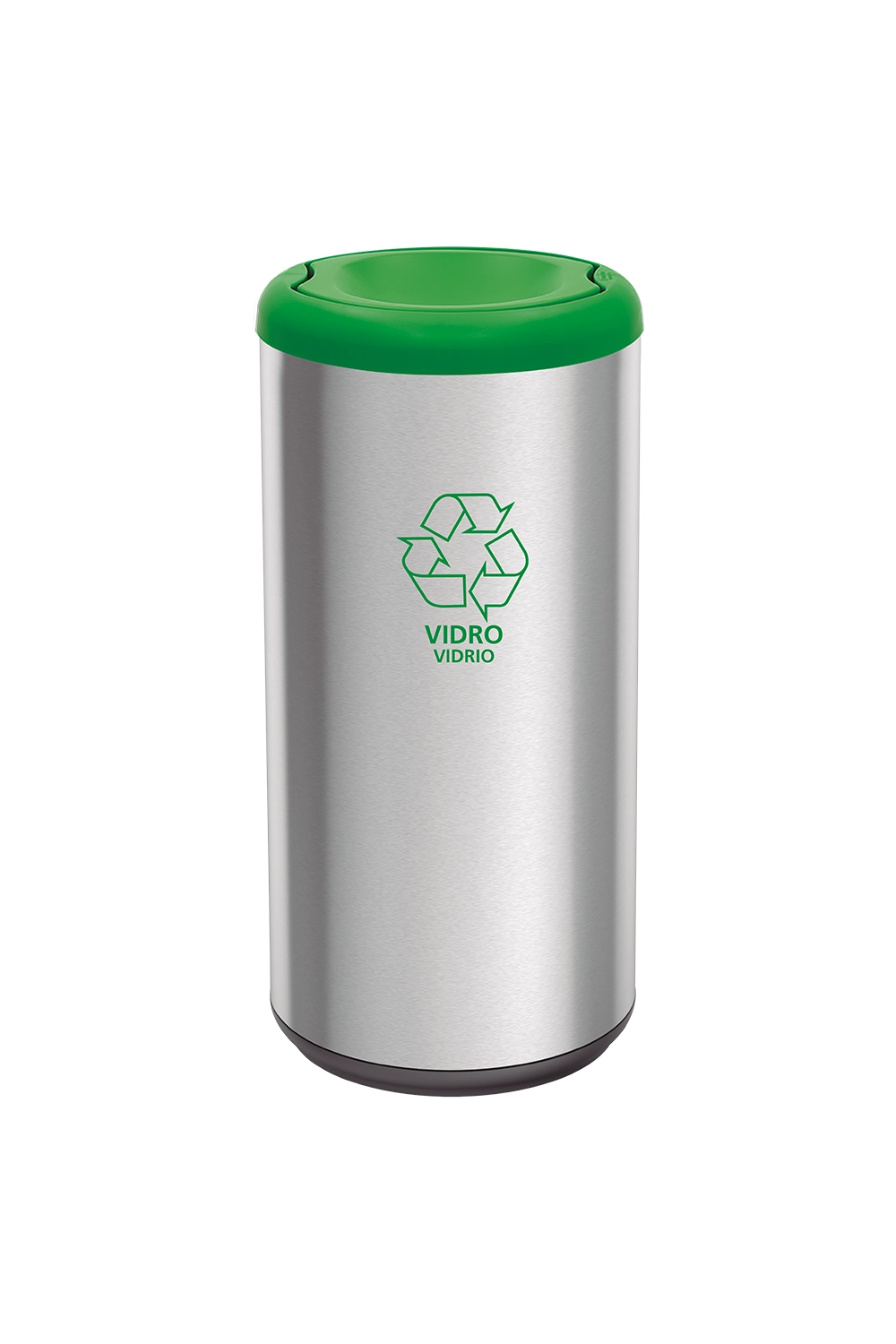 [KDTRAM00152] BASURERO INOX BASC PIEMONTE 40L VERD  94539/205