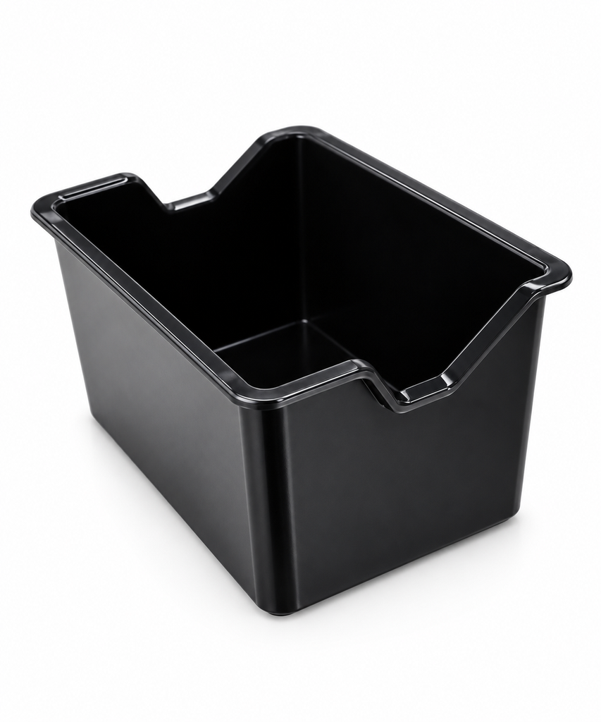 CONTENEDOR PLASTICO P/SOBRES DE AZUCAR NEGRO 8X6X5CM  M064060