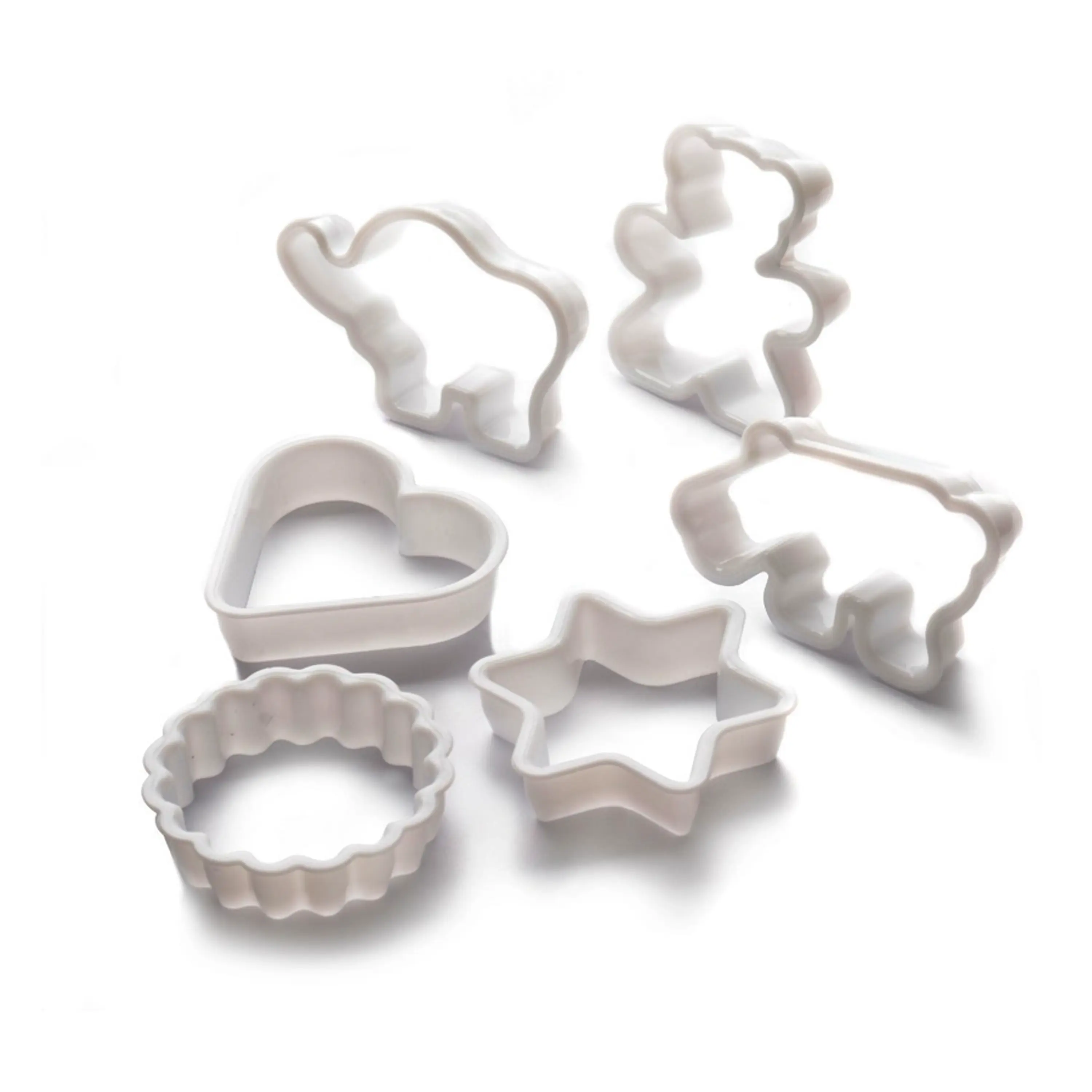 [KDPRESS00064] MOLDE DE GALLETAS PLASTICOS 6 PZAS. CLASSIC  76811