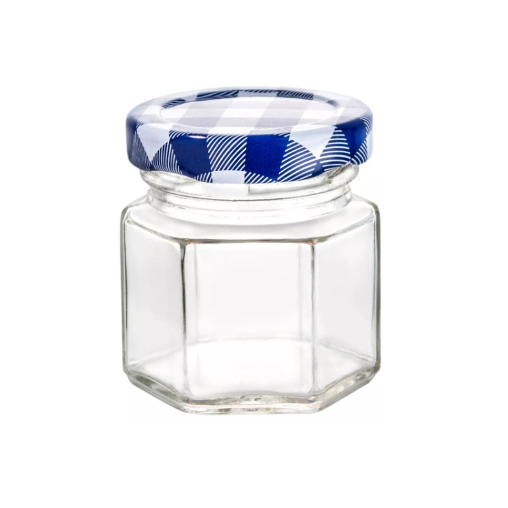 [KDGM00392] FRASCO ENVASADO HEXA T/AZUL 45ML 1 1/2OZ 3404A