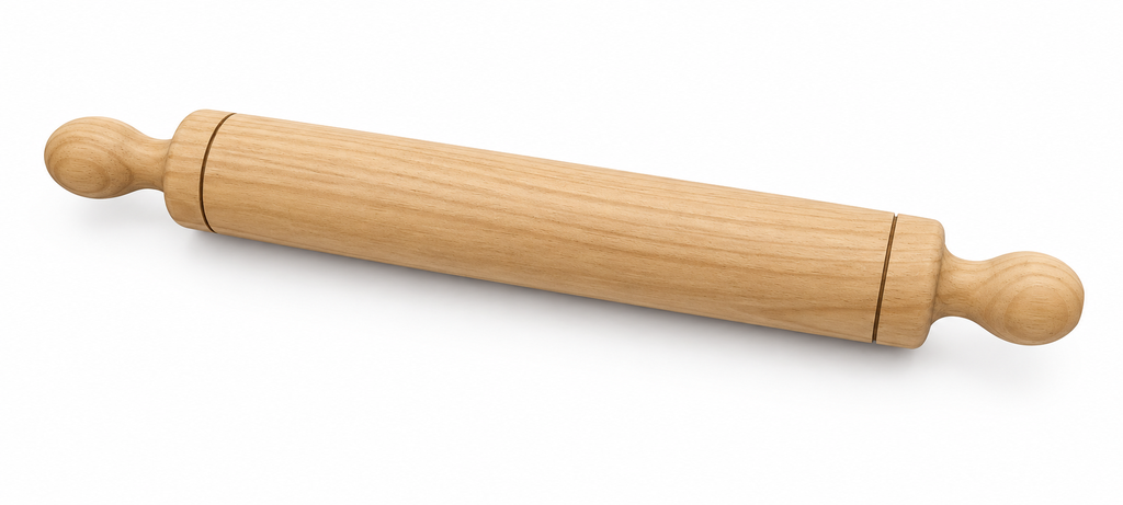 [KDPMAD00025] RODILLO MADERA  GRANDE  40CM ARTESANAL